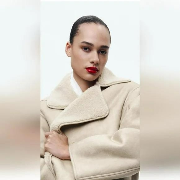 ZARA RELAXED DOUBLE FACED JACKET ZW COLLECTION - Picture 4 of 11